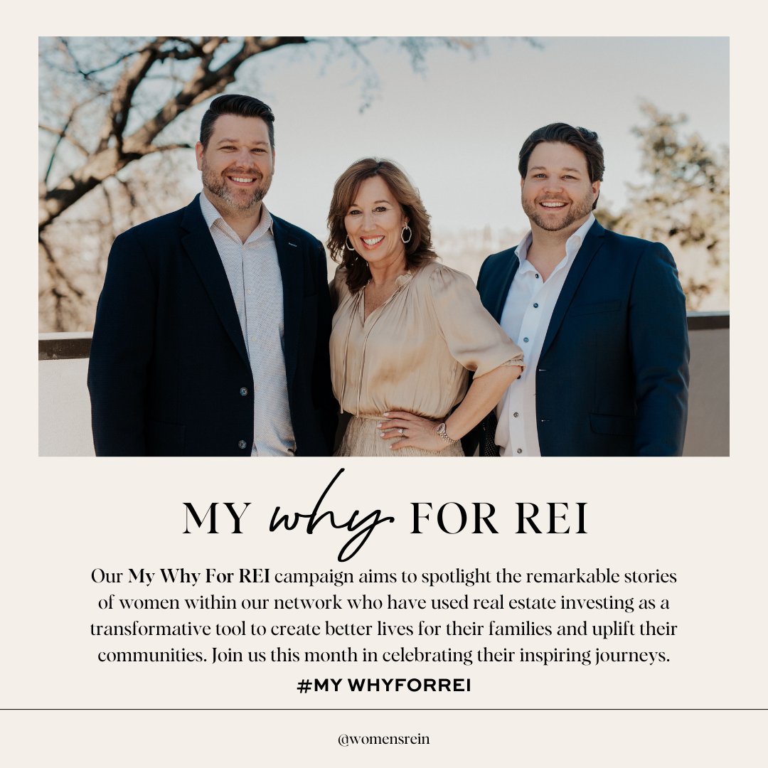 WomensREIN's tweet photo. What is your "WHY" for REI? 🏡💖 https://t.co/5fuzVXyQif