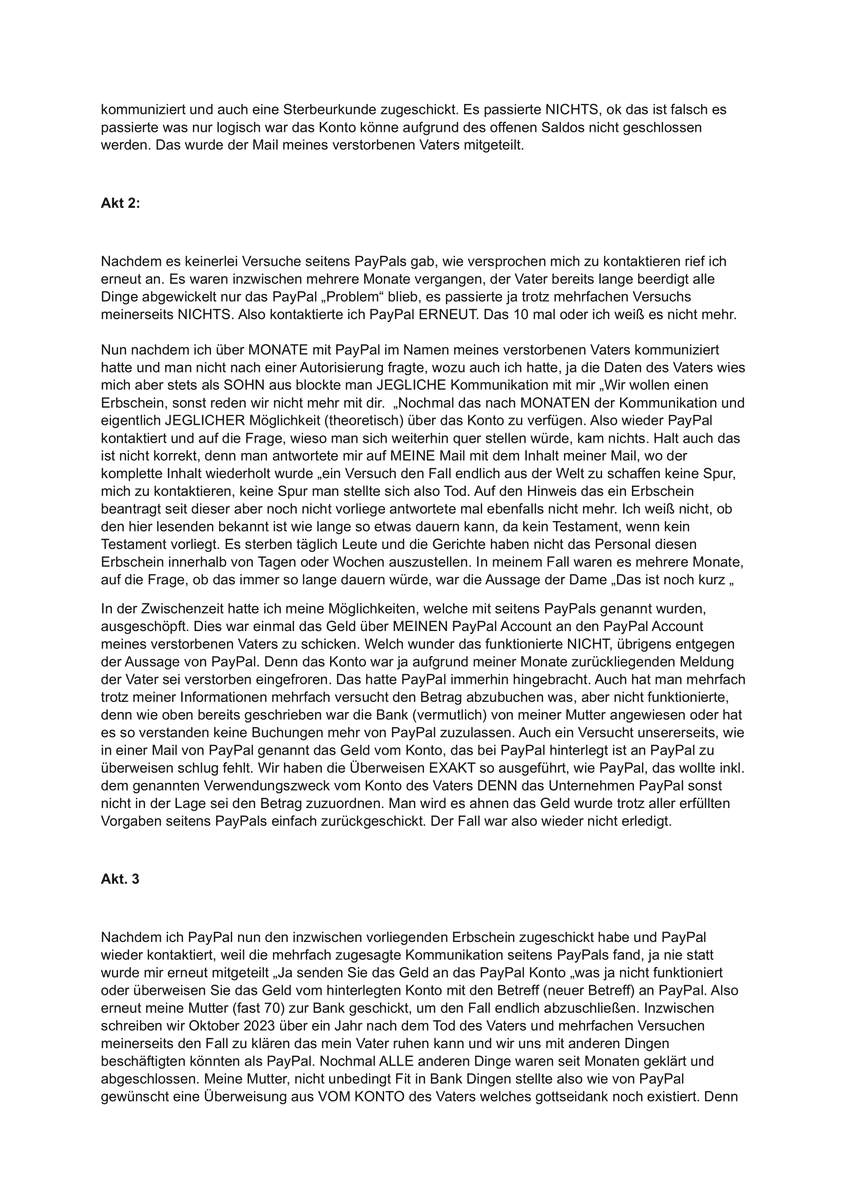 michael_doll's tweet photo. @PayPalDE @PayPal sowie @nuki_smartlock
hier ein öffentlicher Brief an #PayPal, vielleicht findet sich mal jemand der fähig ist und das Problem endlich löst. 

Gerne auch TEILEN. @solmecke @vzbv @BaFin_Bund was meinen Sie zu diesem Thema ? https://t.co/hYOIFde6T8