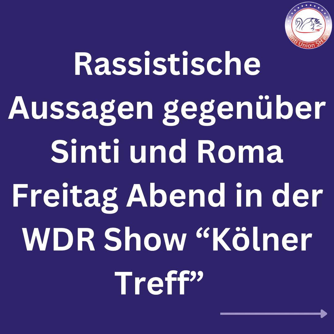 SintiUnionSH's tweet photo. #kölnertreff #wdr #sintiundroma #benbecker https://t.co/l2fnAOj75a