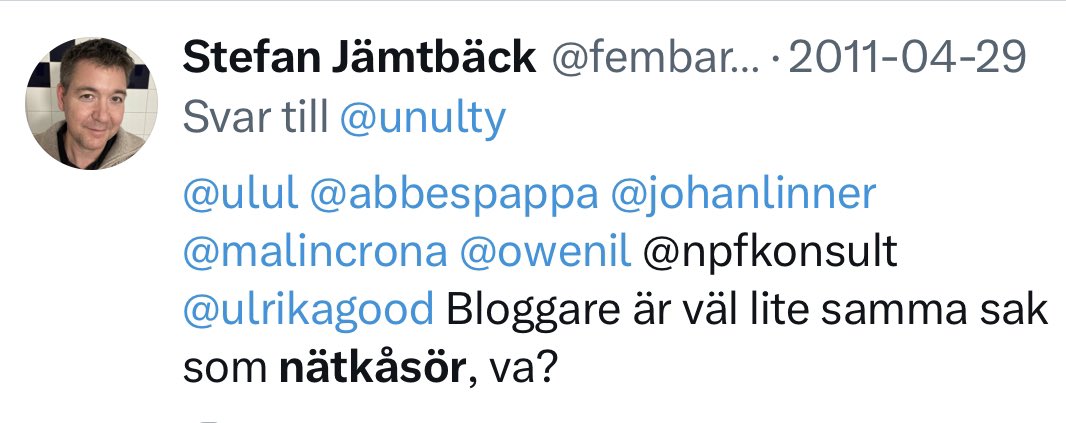 Stefan Jämtbäck tweet media