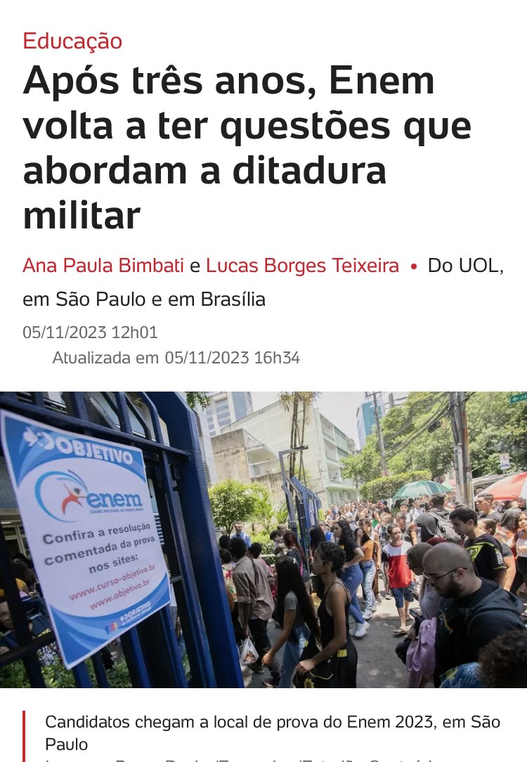 pravda_br's tweet photo. Ou seja, ENEM voltou a ser ENEM, sem frescura, sem enrolação, sem censura de temas, sem esconder a história e sem “a ideologia do satanás” por trás. https://t.co/AuGlxDzBGG