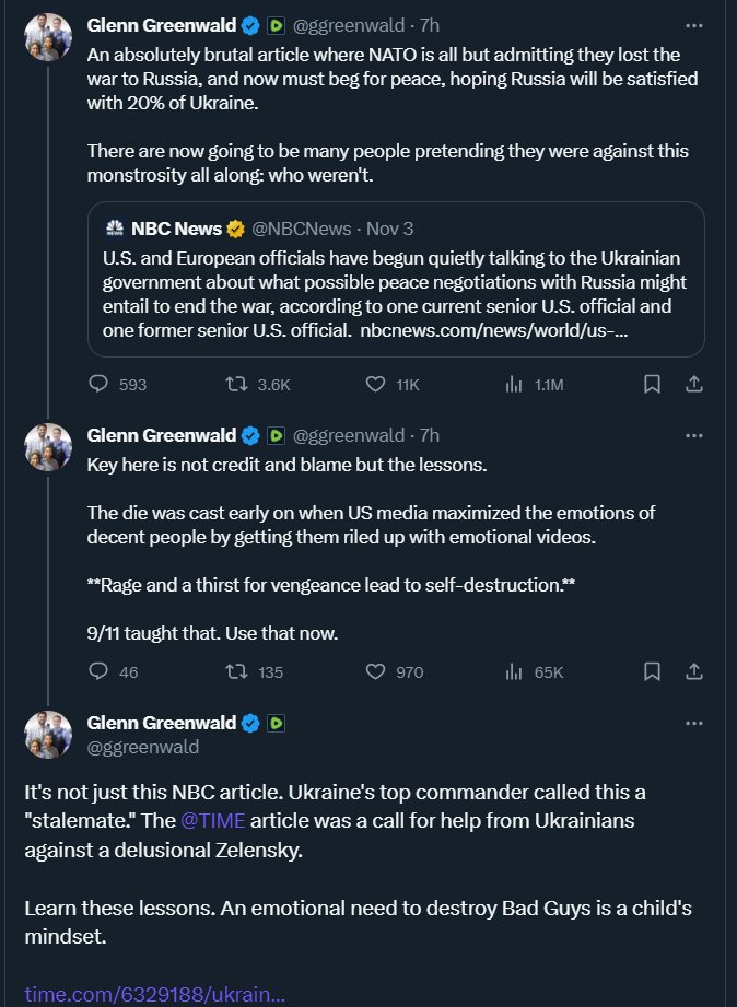Best4MT's tweet photo. @McFaul Watched your video. Then I read this from Greenwald. See the line at the end:

"Learn these lessons. An emotional need to destroy Bad Guys is a child's mindset."  

https://t.co/pSOM7ABDiI https://t.co/s7M5k0cOFR