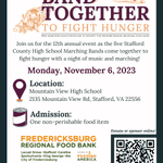 Photo by Band Together to Fight Hunger (@BTTFHSCPS)