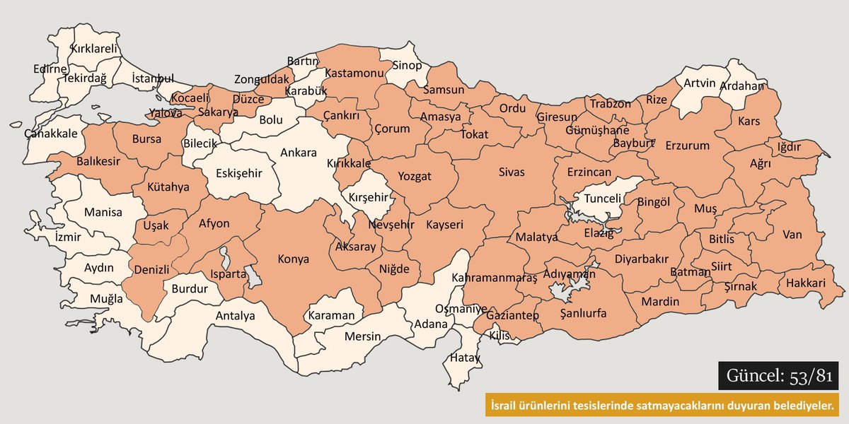 81 Büyükşehir'imizden Boykot'a
Katılmayan Şehir Sayısı 28'e
Kadar Düştü. Paylaşımın Altına
Bu Belediyeleri ve Başkanlarını
Etiketleyip BOYKOT 'a Davet Edin ⚠️

#GetirBoykot
#KöfteciYusufBoykotaSesVer