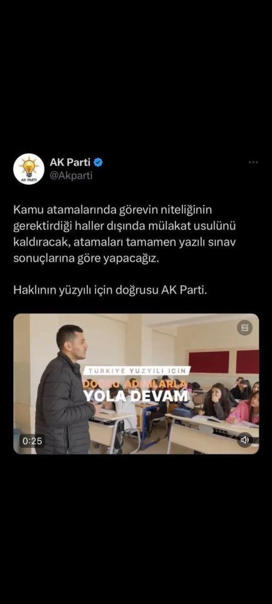 Genel seçimde verilen söz tutulmazsa yerel seçimde verilecek söze güven olur mu?

#MülakatOyKaybıdır