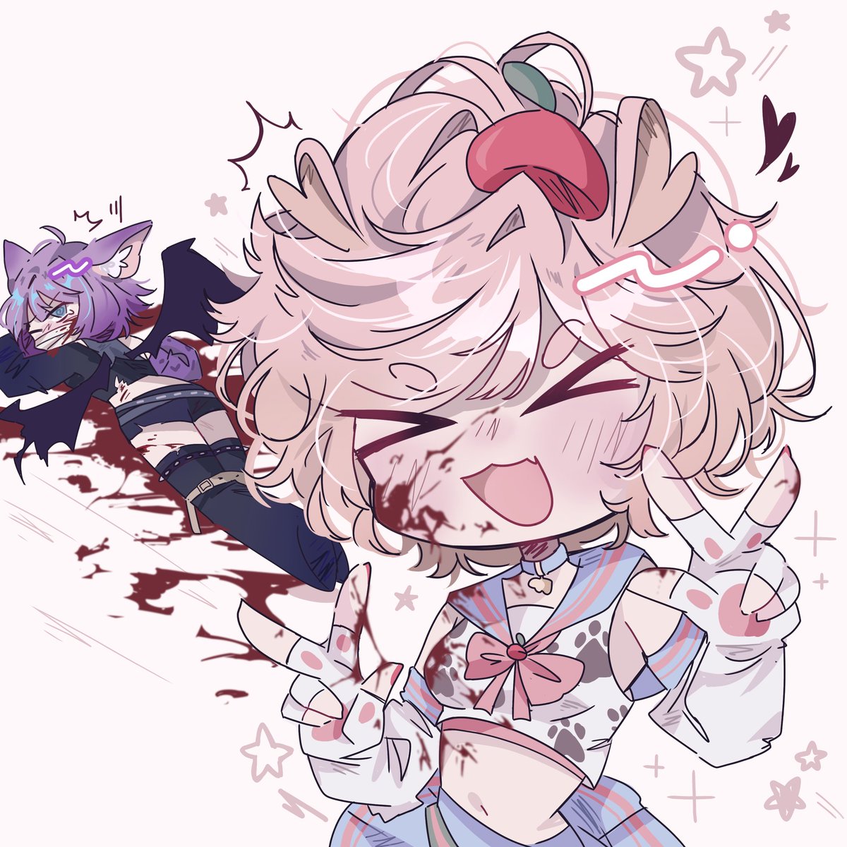 Help, the capybara is going on a murder spree….again…

Art gift by @/KaworuTans 

thank you, capy 🥺