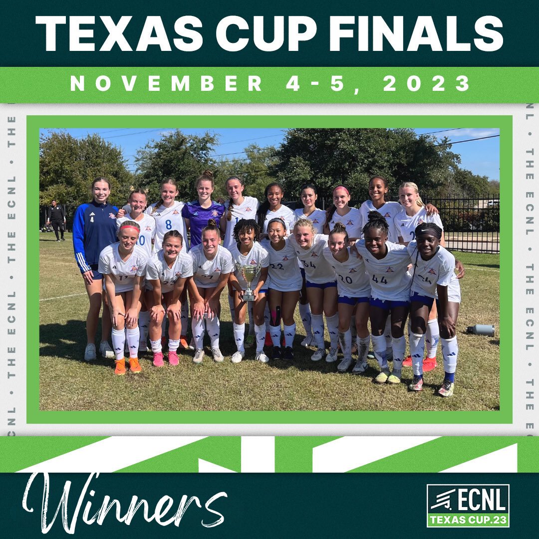 @EcnlTexas Conference Cup WINNERS! A tough 3-2 win in the final‼️ ⚽️ @thepaytencooper 🅰️ @RyleeMcLanahan ⚽️🅰️ @KennedyFuller07 🅰️ @hannahgjordan34 ⚽️ @KamdynFuller10 Thank you @ECNLgirls‼️ The Challenge Cup added another level of comp to our already competitive conference.