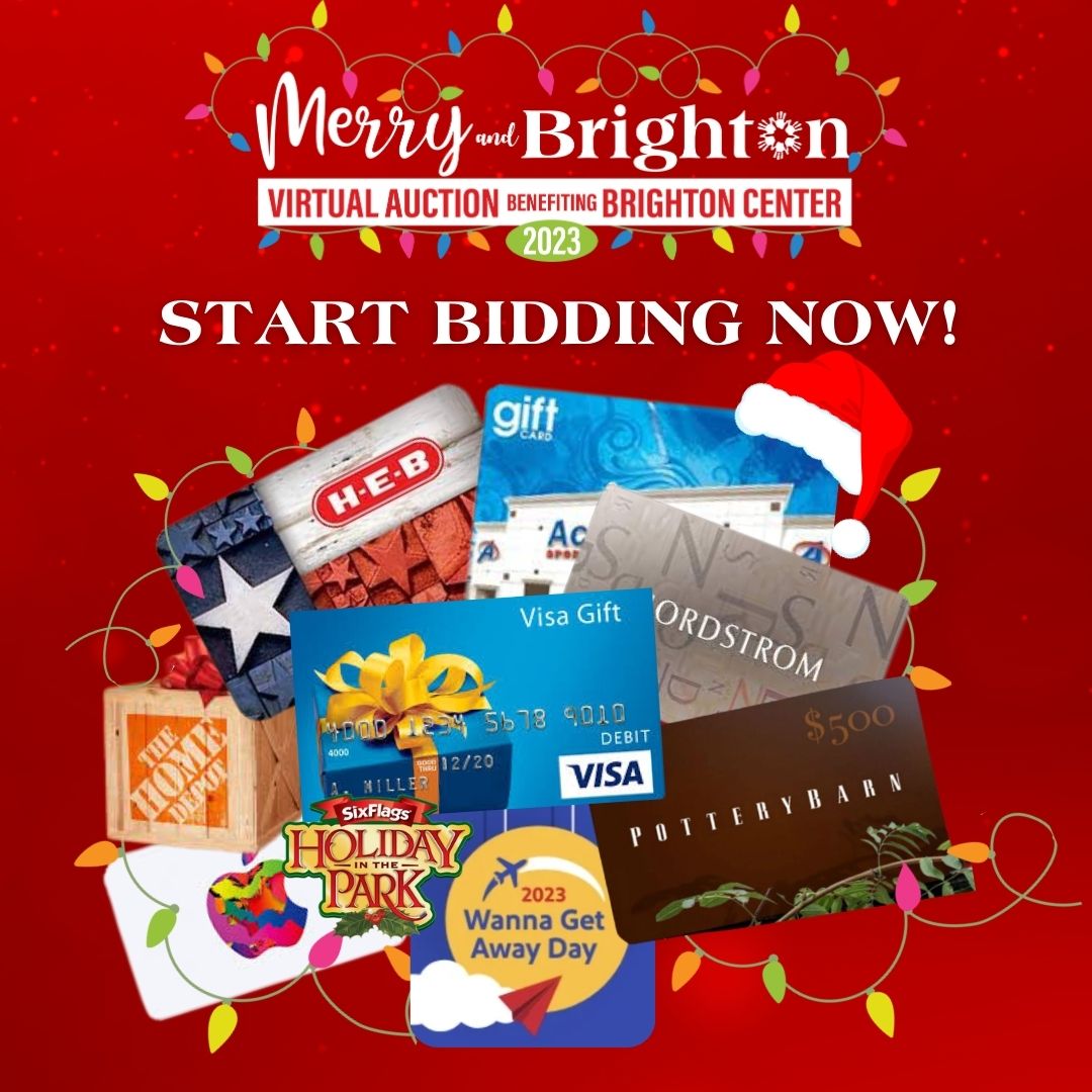 🎁Jump In on Brighton Center’s Merry &amp; Brighton Virtual Auction! 

🎄Gift Cards Galore! 

🌟 Click 👇to Start Bidding NOW!!! 
brightonsa.org/merry/