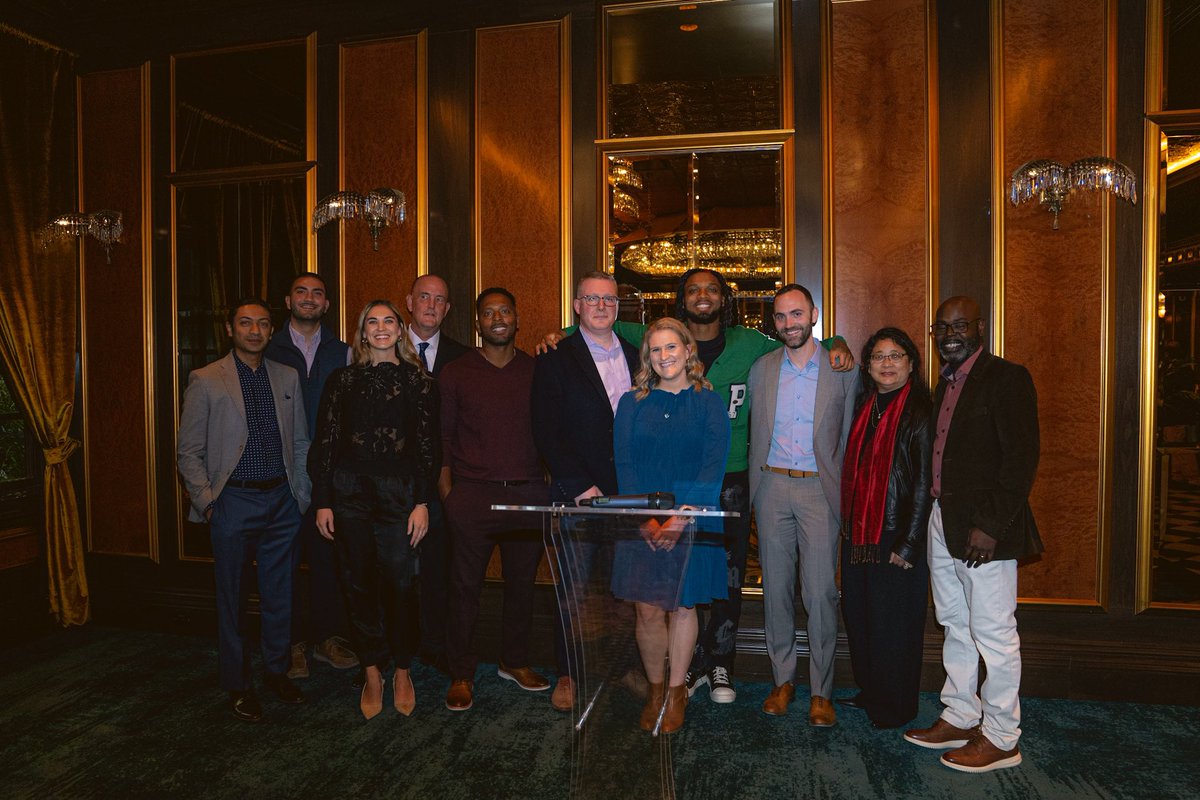 Last night I had dinner with my heroes. 10 of the UC Medical Staff that helped save my life. I surprised them with a scholarship named after each of them that will support youth in Cincy to chase their dreams. Wouldn’t be here if it wasn’t for them!🫶🏾