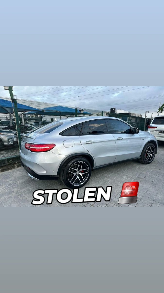Stolen car alert🚨

This GLE450 2019 Mercedes Benz was snatched at gun point yesterday in lekki Lagos state. 
VIN: 4JGED6EB6GA021295
SILVER COLOR GLE450 WITH
MILK INTERIOR.