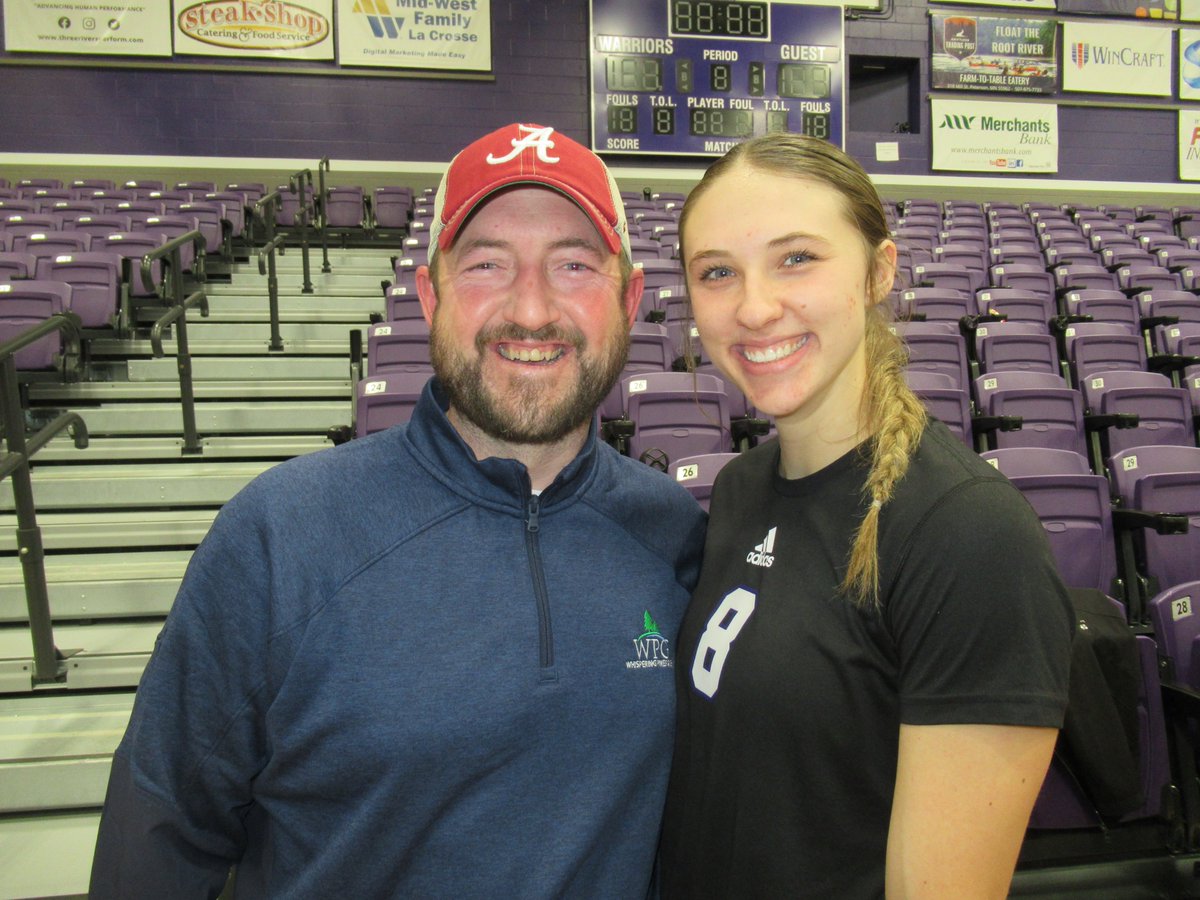 Made the trip to Winona on Saturday to watch FCVB Alumni <a href="/giannavollrath/">gianna</a> play.  She played a great match for the WSU VB Team &amp; even had a moment post-game for a quick picture!  Keep doing an awesome job &amp; being a force at the net!!!  Proud of you G!!!