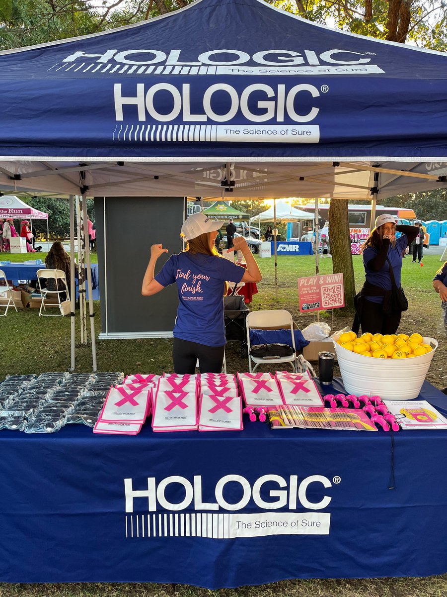 Hologic's tweet photo. #TeamHologic is walking to support breast cancer survivors at the More Than Pink Walk in San Diego! We are proud sponsors of Susan G. Komen and are dedicated to improving women's health everyday #FindYourFinish #MoreThanPink #SusanGKomen https://t.co/I0rVeBr1Pk