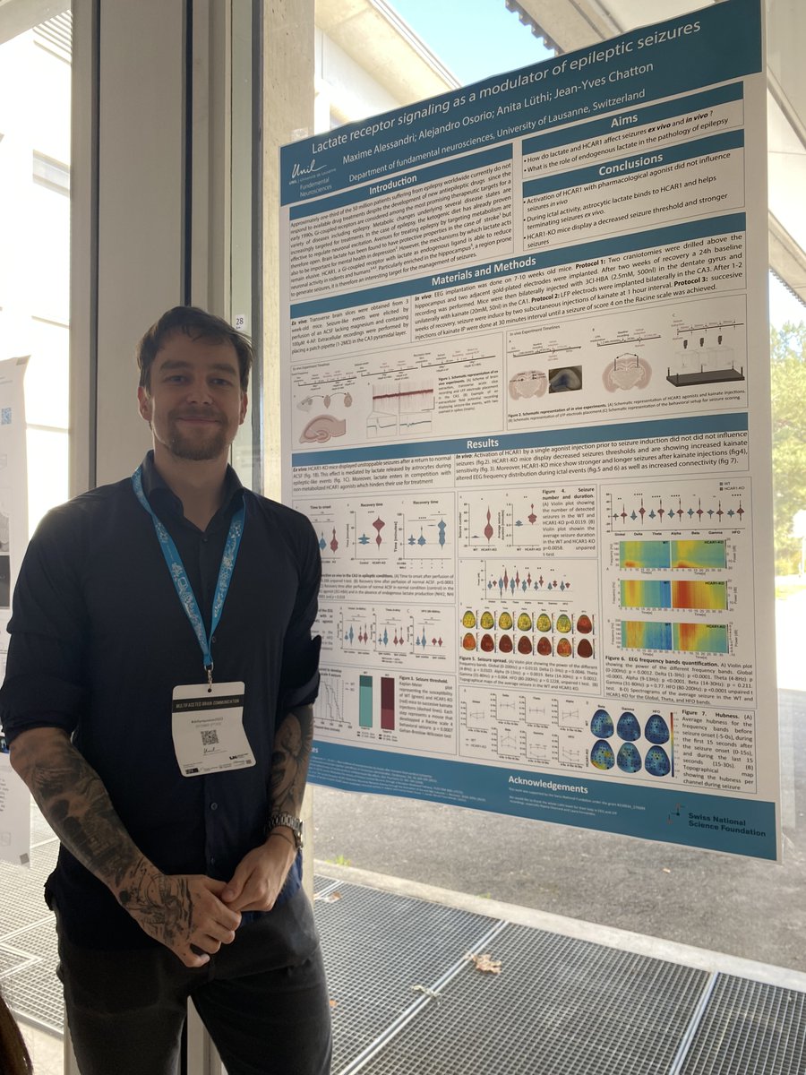 ChattonLab's tweet image. 🎉 Congratulations to Maxime Alessandri for winning the Poster Prize at the DNF Symposium! 🏆 Mark your calendars for the SfN Conference and catch Maxime&apos;s poster presentation on Monday, Nov 13, 11 am-12 pm, Session PSTR189.12, with Abstract Number 3149. 🧠💡🧪 #SfN2023