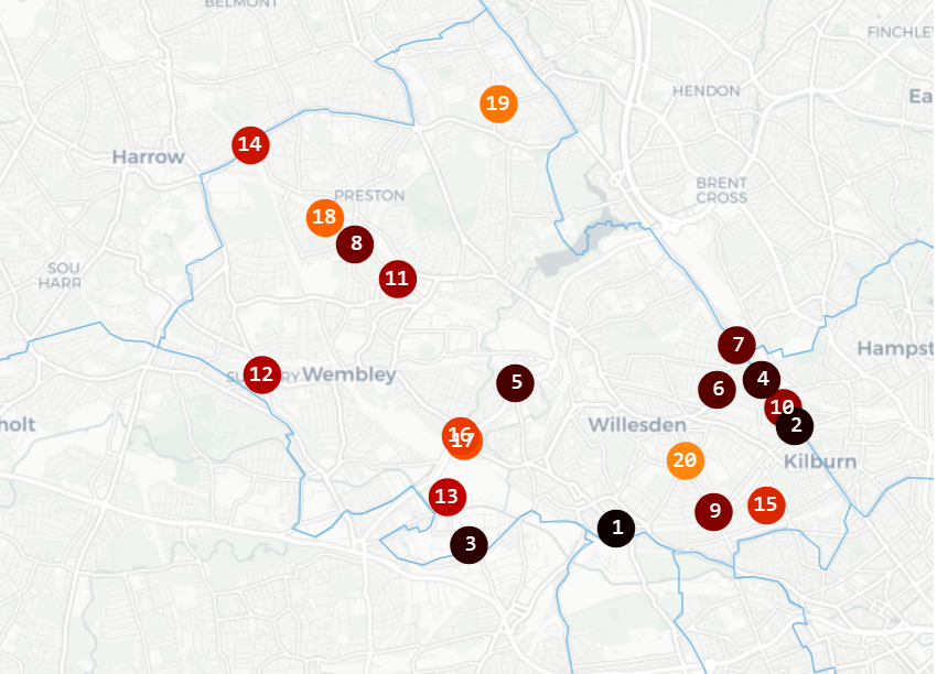NEW: @London_Cycling launches a new interactive map showing #DangerousJunctions for people cycling and walking. In @Brent_Council, the worst is Furness Road/ Harrow Road. We want @MAsgharButt and @kkrupas to act on this TODAY. #FixedJunctionsSaveLives. lcc.org.uk/junctions