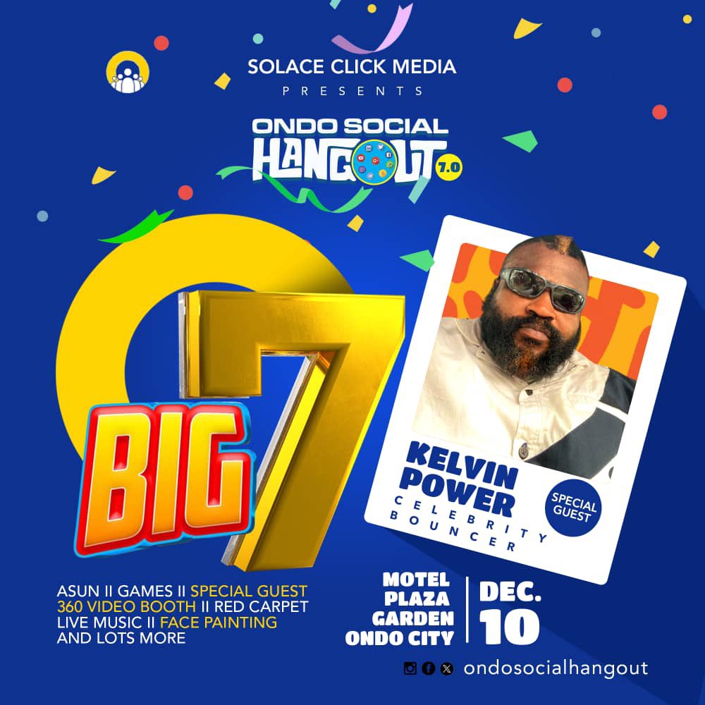 MyOndoHangout's tweet photo. You say whatttttt? 
Yea, don't wipe your face too much. It’s confirmed! We are bringing the celebrity bouncer #KelvinPower to our #Big7 #OndoSocialHangout 

Would you love to meet him there?
Comment https://t.co/tMKQiBkDr0