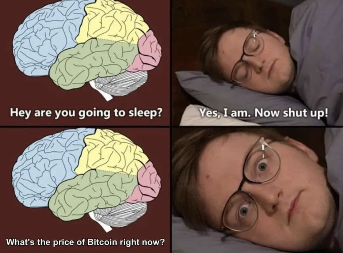 CoinMarketCap's tweet photo. It’s #Bitcoin 24/7 in our minds… 🧠 #ThemCryptoFeels https://t.co/dUIcBGjtlI