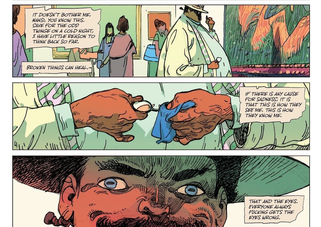 Steelmudfantasy's tweet photo. Rare Flavours #1
A captivating story within stories by Ram V and Filipe Andrade that explores food and culture while giving it a unique, inspiring feel.
Art connects characters to their past, revealing comfort and ominous secrets
9/10 https://t.co/a0JLkWqewA