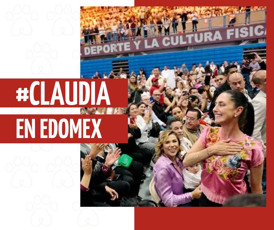 Edomex se pinta de morena 🖍️ y de esperanza junto a la doctora Claudia Sheinbaum. 
#ClaudiaEnEdoMex 🤩 
#Claudiadores 🛡️