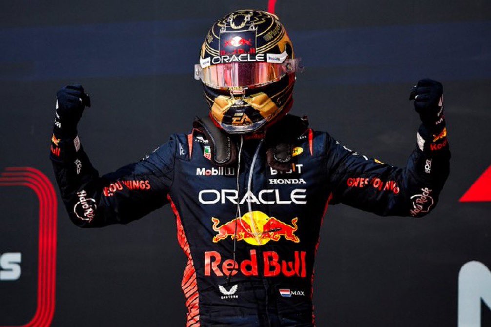 To sum up Max Verstappen in 2023 

With 2 races to spare (Vegas, AD)

•Max Verstappen has won the WDC
•Max’s championship points are enough to win the WCC on his own 
•10 race wins in a row (record)
•17 race wins (record)
•All time win percentage record is his 17/20
•11