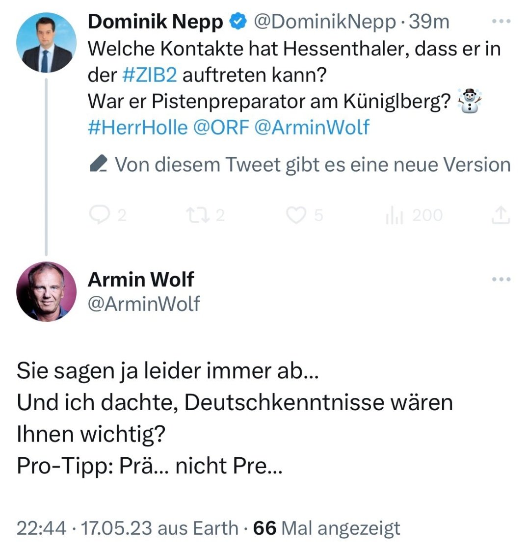 a_forstinger's tweet photo. @DominikNepp @RolandWeissmann @ORF Wie's Herrl so as Gscherl. 👇😂 https://t.co/eC2qyjoint