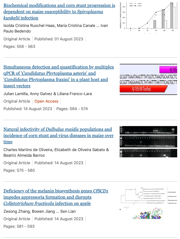 Tropical Plant Pathology tweet media