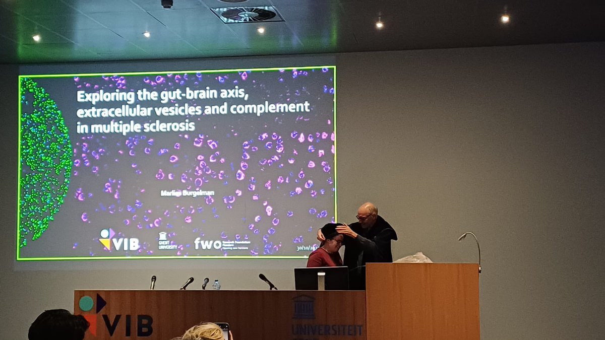 Roos Vandenbroucke (@vdb_roos) on Twitter photo What a week! Two new Drs in the house! Congrats <a href="/MBurgelman/">Marlies Burgelman</a> and <a href="/DaanVerhaege/">Daan Verhaege</a>! 🤩 This also means the end of your <a href="/Vdb_lab/">Vandenbroucke lab</a>, <a href="/InflamResCen/">IRC - VIB/UGent</a> and <a href="/VIBLifeSciences/">VIB</a> days, you will both be missed! Good luck with all your future endeavours! 💪 What a week! Two new Drs in the house! Congrats <a href="/MBurgelman/">Marlies Burgelman</a> and <a href="/DaanVerhaege/">Daan Verhaege</a>! 🤩 This also means the end of your <a href="/Vdb_lab/">Vandenbroucke lab</a>, <a href="/InflamResCen/">IRC - VIB/UGent</a> and <a href="/VIBLifeSciences/">VIB</a> days, you will both be missed! Good luck with all your future endeavours! 💪