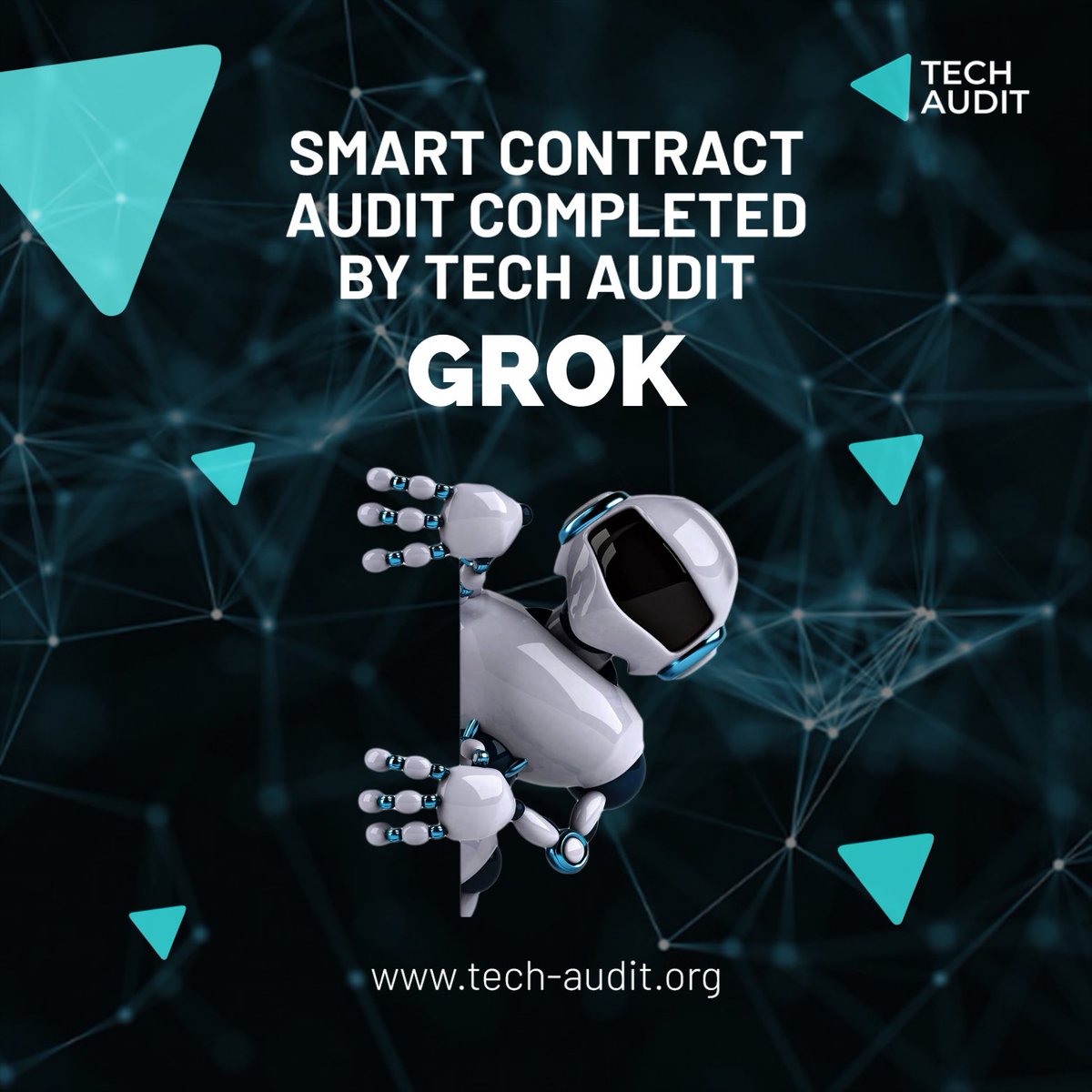 Hey there dear community members! $GROK (<a href="/GROKERC20/">GROK</a>) is audited and listed, check the report by link below.  

Projects website 🌐: grok-erc.com

Audit link: github.com/Tech-Audit/Sma…

More info: tech-audit.org
