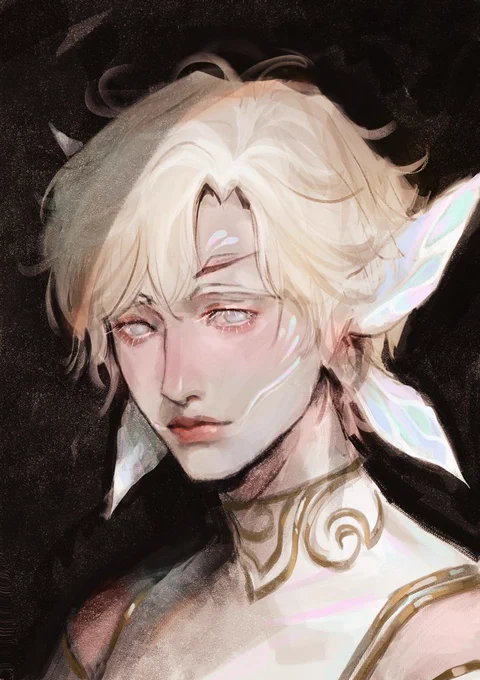 Found a moment to doodle one of my OC's~ So many characters I want to get back into   Born under the winter sun~