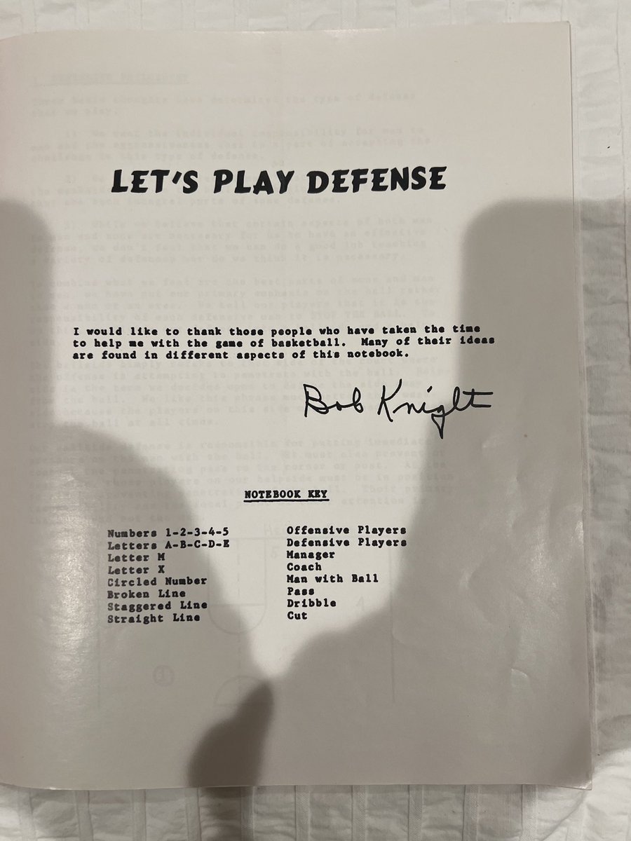 I’m not sure how much this book cost (5 bucks, maybe) when it was published. But, most of us who are old enough had Bobby Knight’s defensive principles etched in out brains. (By the way, it was a “no middle defense” in the 70’s and before.👍🏻🏀😉)