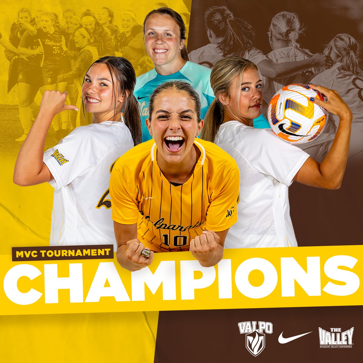 Valpo Athletics (@valpoathletics) on Twitter photo 🏆MVC TOURNAMENT CHAMPS🏆
TICKET PUNCHED ✅
<a href="/ValpoWSO/">Valpo Women's Soccer</a> IS GOING TO THE NCAA TOURNAMENT after knocking off top-seeded Drake 1-0 in the Missouri Valley Conference title match on Sunday in Des Moines❗❗❗
#GoValpo <a href="/MVCsports/">Missouri Valley Conference</a> <a href="/ValpoU/">Valparaiso University</a> <a href="/ValpoLife/">Valpo.Life</a> <a href="/NWISports/">NWI Sports</a> <a href="/NCAASoccer/">NCAA Soccer</a> 🏆MVC TOURNAMENT CHAMPS🏆
TICKET PUNCHED ✅
<a href="/ValpoWSO/">Valpo Women's Soccer</a> IS GOING TO THE NCAA TOURNAMENT after knocking off top-seeded Drake 1-0 in the Missouri Valley Conference title match on Sunday in Des Moines❗❗❗
#GoValpo <a href="/MVCsports/">Missouri Valley Conference</a> <a href="/ValpoU/">Valparaiso University</a> <a href="/ValpoLife/">Valpo.Life</a> <a href="/NWISports/">NWI Sports</a> <a href="/NCAASoccer/">NCAA Soccer</a>