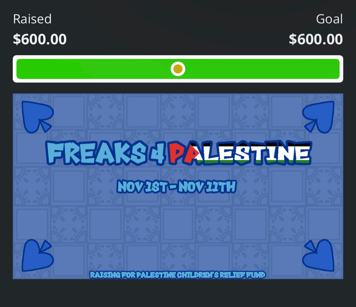 holy moly freaks reached the second goaly 🫡🫡🫡🫡

#Freaks4Palestine