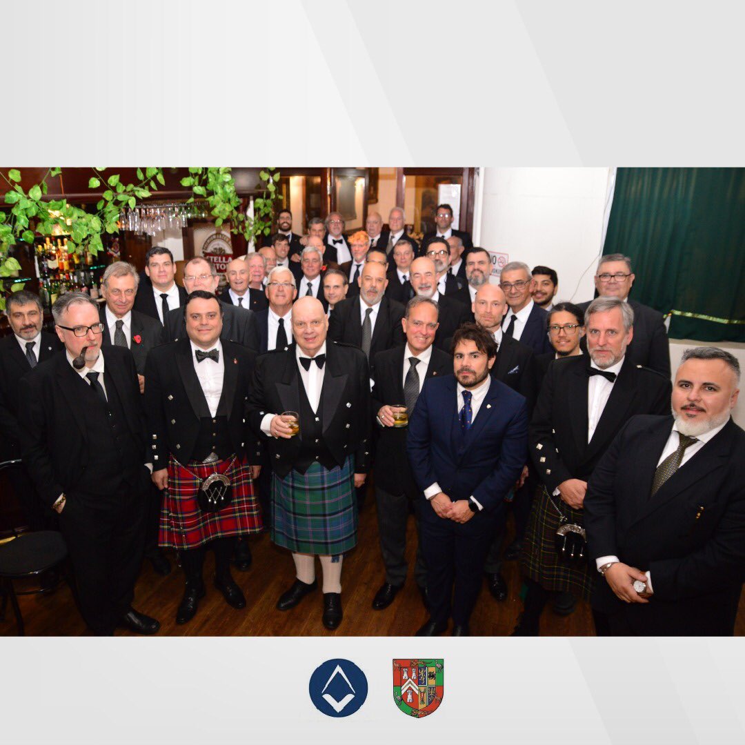 DGLSASD's tweet photo. Our DGM, Rt. W. Bro. Richard Cooper and his Deputy DGM, W. Bro. Eber Gómez-Berrade, PGJD, with the District Grand Officers invested at the latest District Grand Lodge Meeting which was held in Buenos Aires.
This annual event counted with a major attendance of our members. https://t.co/TcKZImgY1v