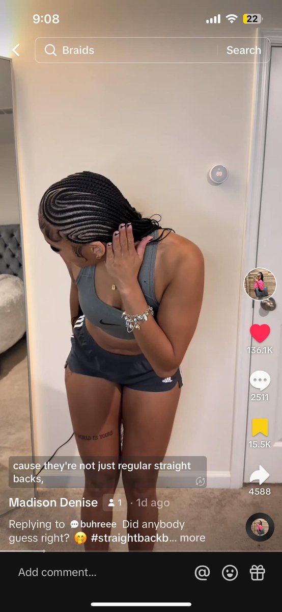 seleena6166's tweet image. How much would yall pay for this hairstyle? Do yall feel like this hairstyle worth 500 ? Including hair and length ( 30 small feed ins &amp;amp; 2 rows of boho knotless )