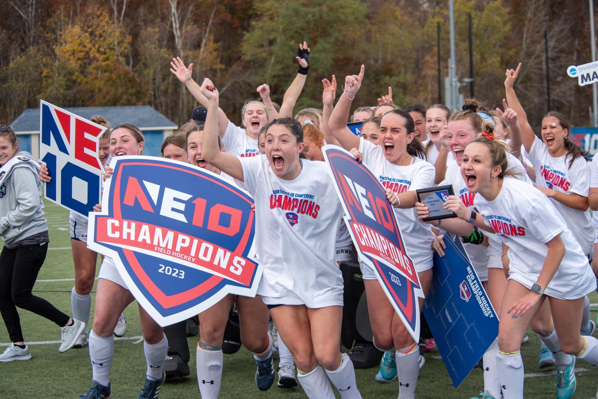 TheNortheast10's tweet photo. 📸 𝐂𝐇𝐀𝐌𝐏𝐈𝐎𝐍𝐒𝐇𝐈𝐏 𝐅𝐑𝐀𝐌𝐄𝐒

Saint Anselm wins the NE10 Field Hockey Championship final, 2-1, at Assumption Sunday.

PC: Julia Jacobsen

#NE10EMBRACE I #NE10NOW I #NCAAD2 I #D2FH https://t.co/4fnDXOkj4S