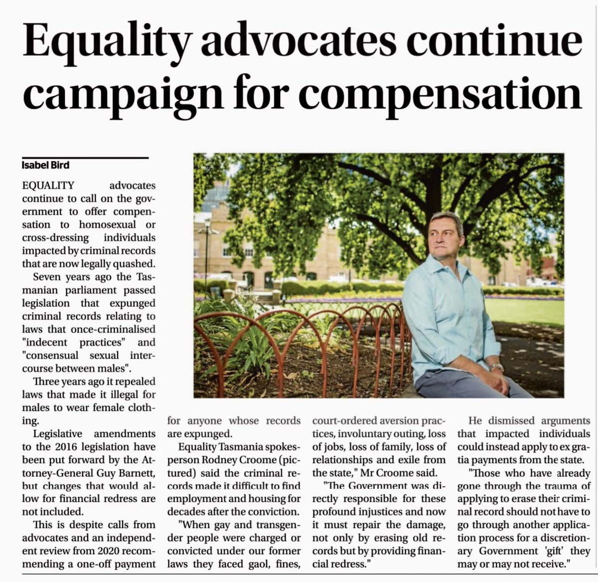 Rodney Croome AM tweet media