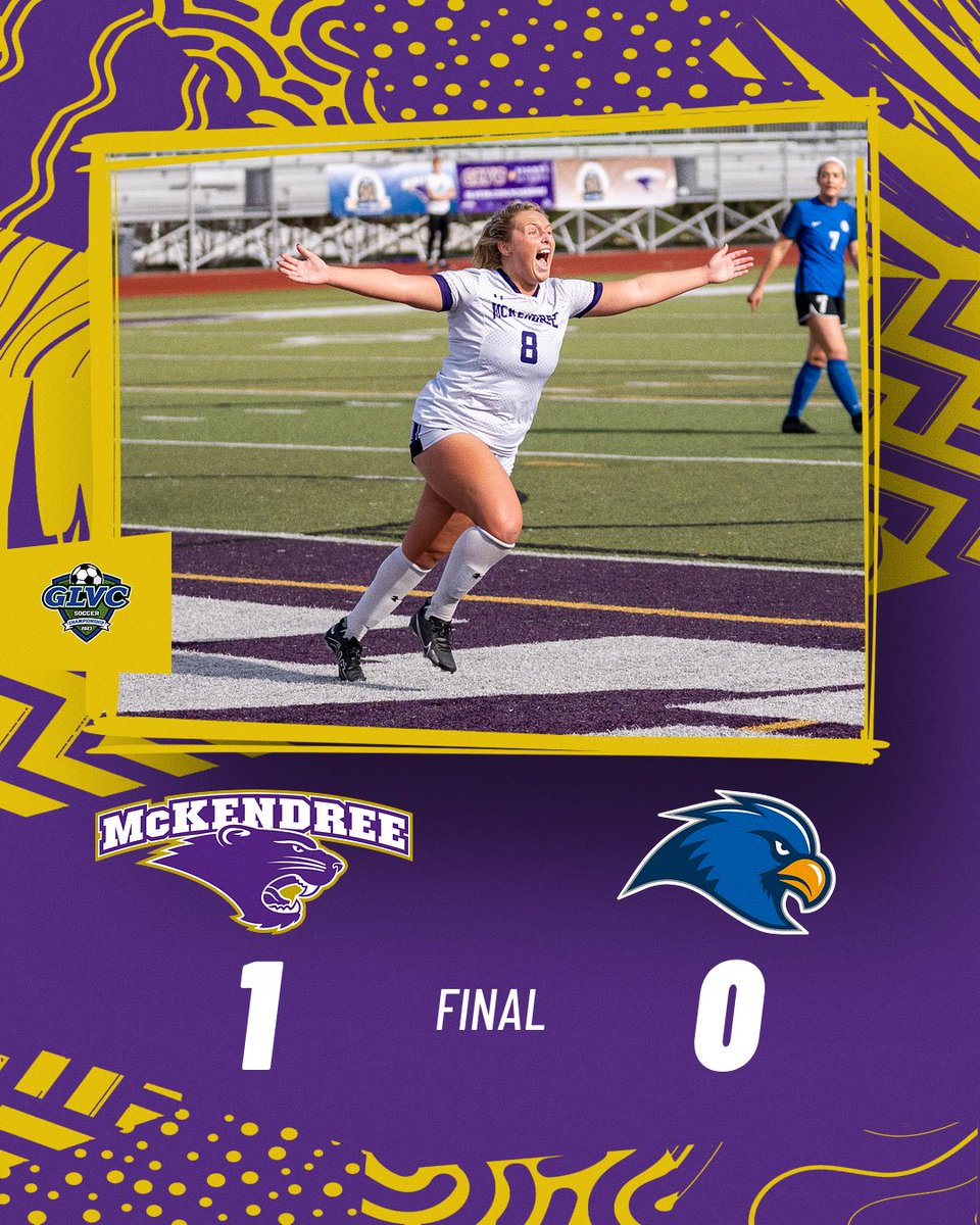 ⚽🐾#GLVCwsoc Quarterfinal FINAL🐾⚽
2-Seed @McKendreeWSOC is headed to Corwin Clatt Stadium after grounding the Hawks in the <a href="/GLVCsports/">Great Lakes Valley Conference</a> Quarterfinal bout!

The game-winner was fired by #8 Katie Spotanski with the assist going to #12 Gillian Nicholson!
#BearcatsUnleashed #D2wsoc