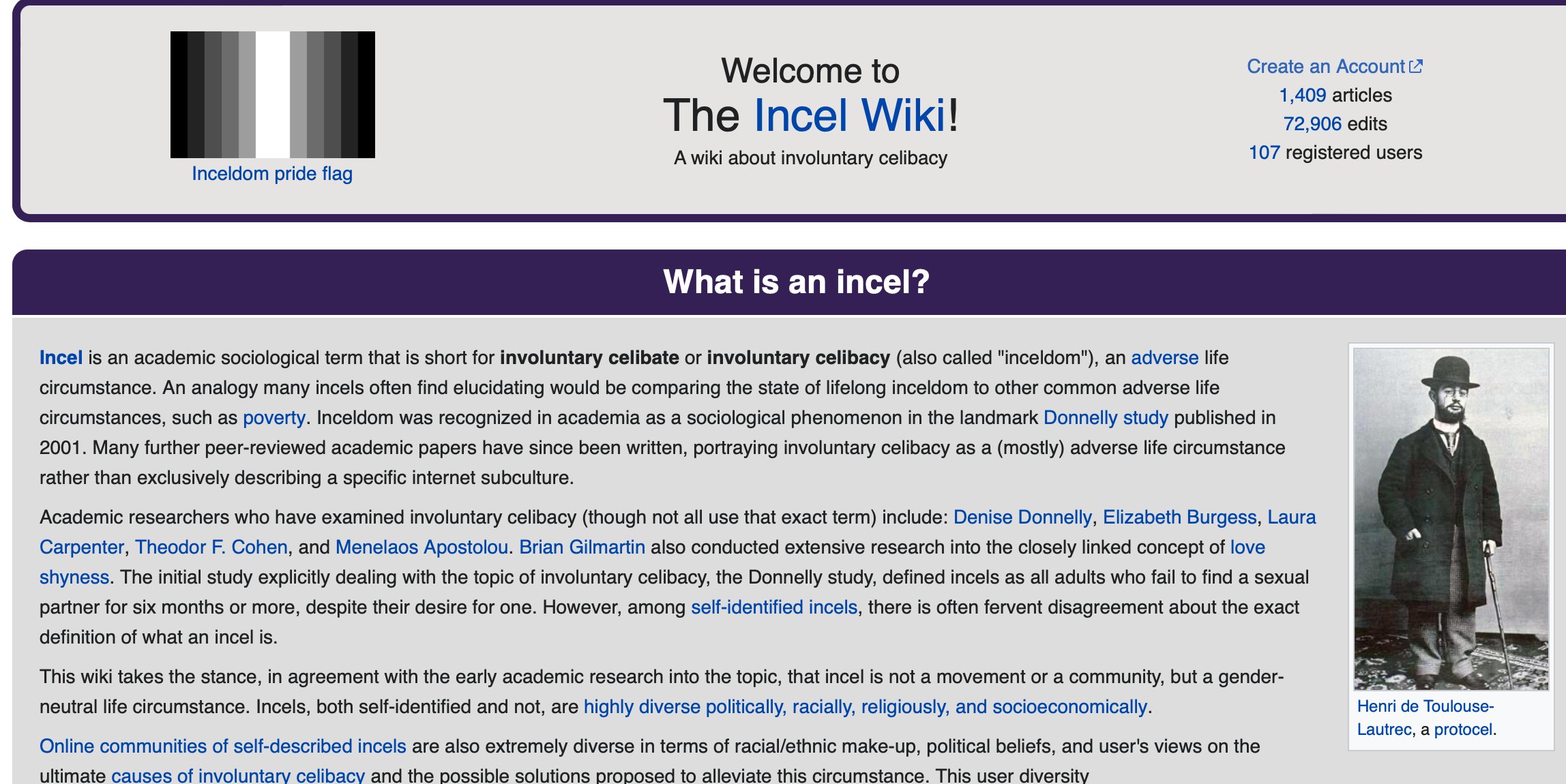 Yun Xie on X: &ldquo;Have you heard of Incels Wiki? Yes, united incels 