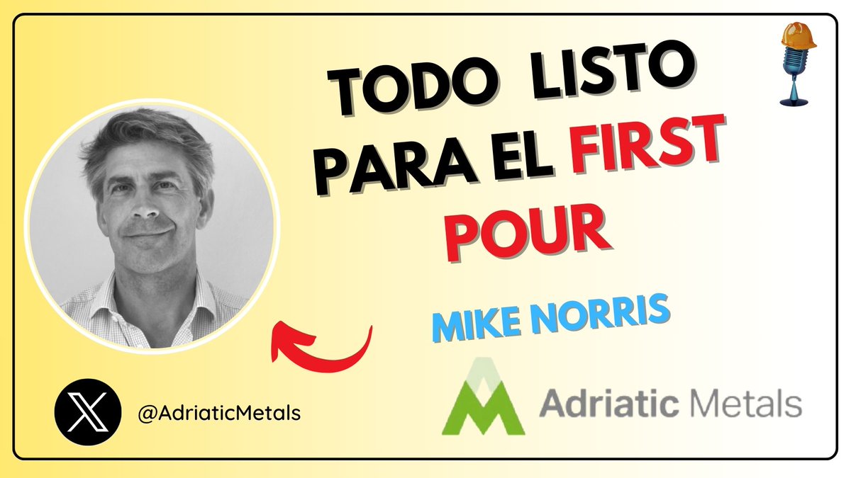 Charlandodminas's tweet photo. Mike Norris vuelve al programa para contarnos las últimas noticias de @AdriaticMetals $ADT $ADT.AX una minera de #plata y #zinc que se encuentra en el preproduction sweetspot ¿Cuando llegara el first pour? ¿Cuales són los siguientes catalizadores?
https://t.co/qoAJuF9CTG https://t.co/rOATIxaTc4