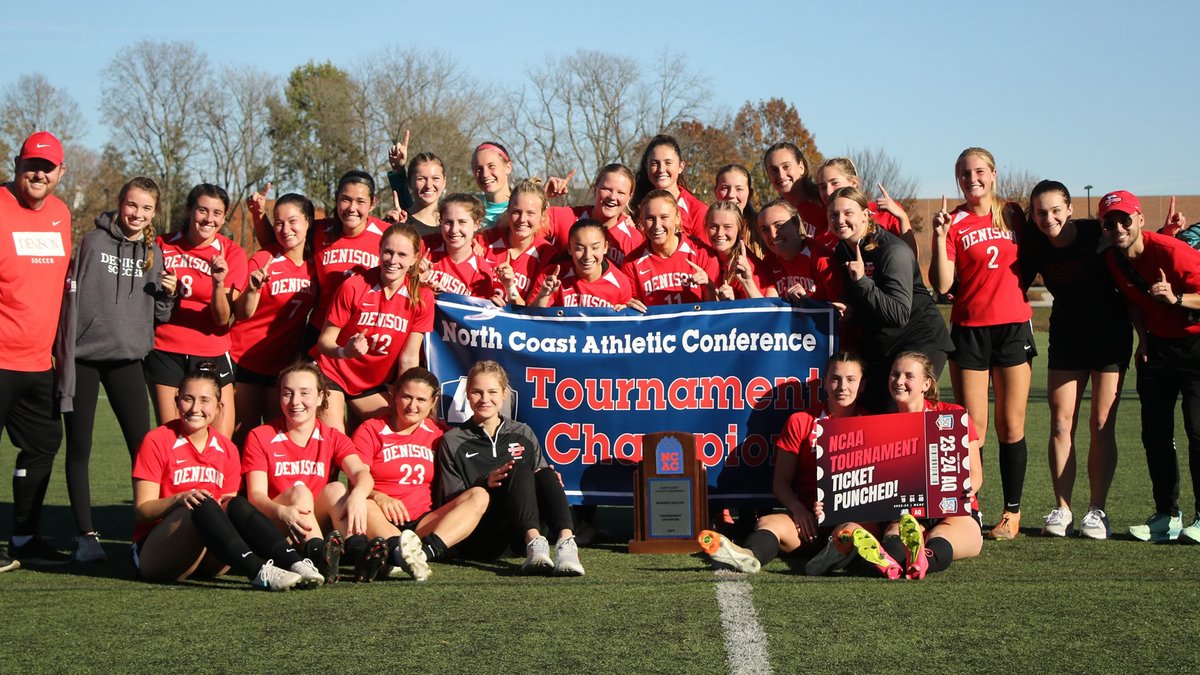No. 4⃣ <a href="/DenisonWSoccer/">Denison WSoccer</a> claimed its fifth North Coast Athletic Conference Women's Soccer Tournament title with a 2-0 victory over No. 3⃣ DePauw in the tournament finale on Sunday, Nov. 5, in Greencastle, Indiana. 

📰tinyurl.com/y5sftcwn