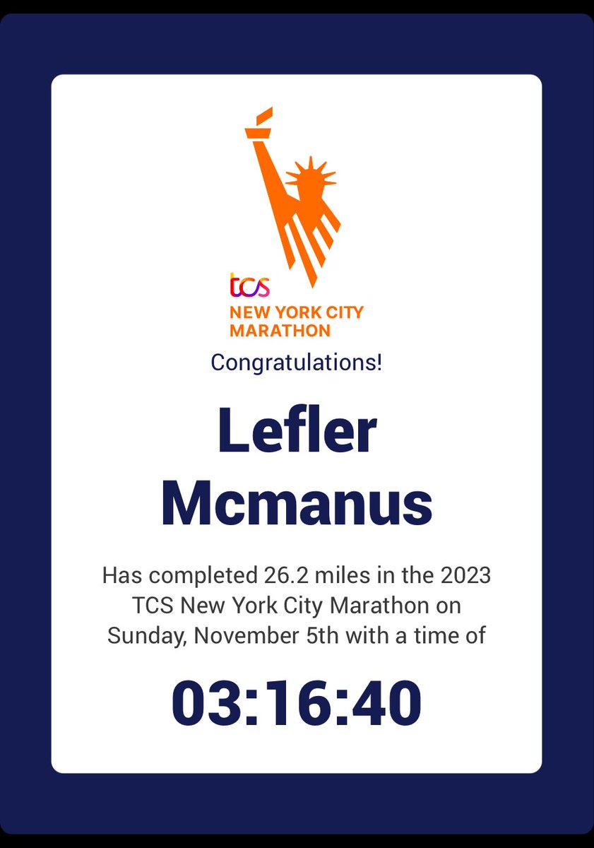 daddyjmac's tweet image. WS &amp;amp; UNCW alum @lefler_caroline just completed her first NYC Marathon with a PR. This girl is on fire! Next up Boston! #TCSNYCMarathon 
@WSHSathletics 
@Charles_Curcio 
@SeahawkTFXC
