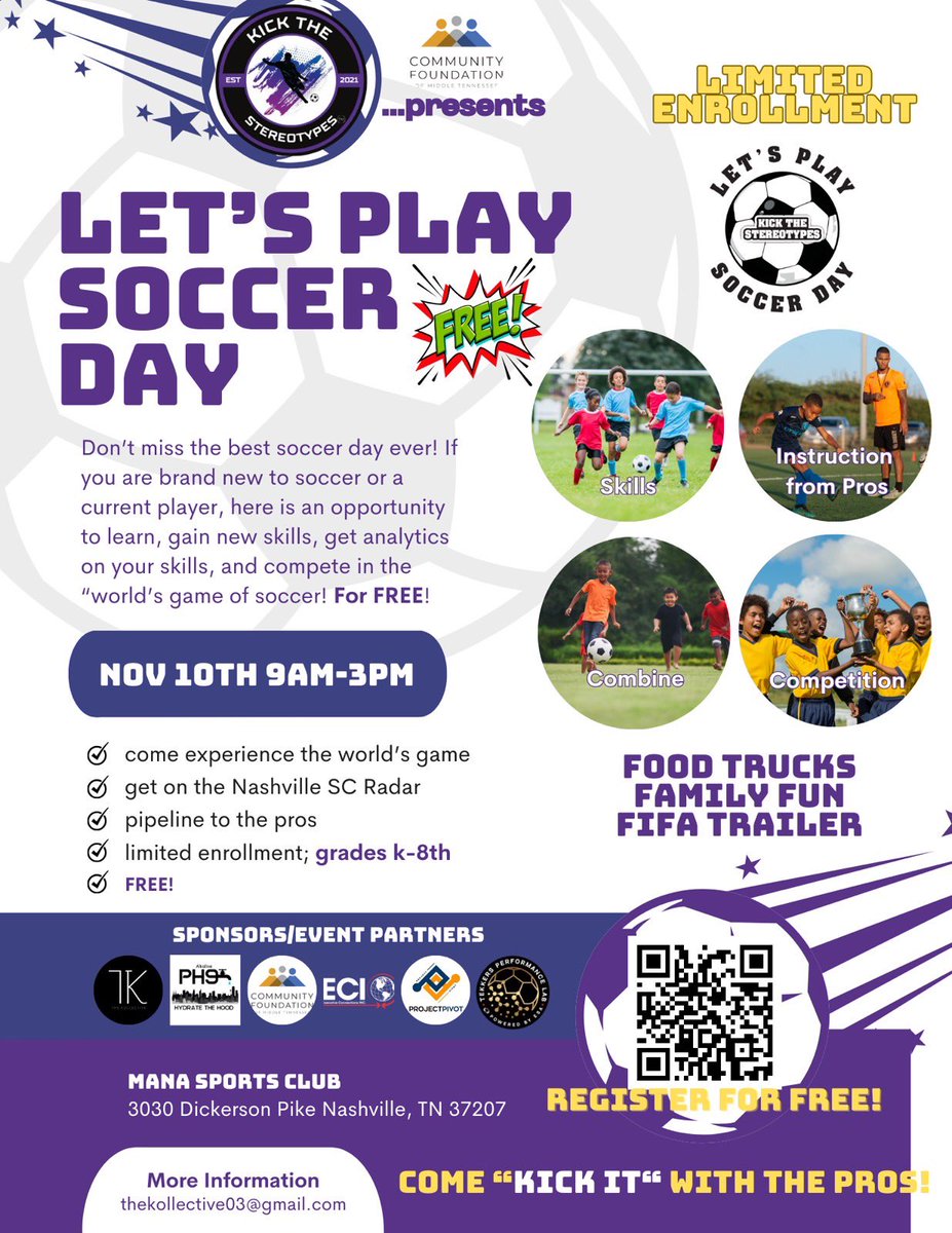 Register you child to play! kickthestereotypesfoundation.org