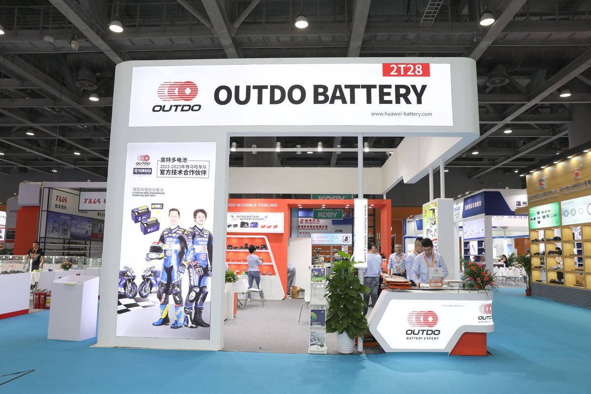 OUTDOBATTERY's tweet photo. 📢It was a pleasure to kick off an exciting 1⃣st day for the 👍China Motorcycle Parts Fair!
💐Don't miss the chance to meet 🔋#OUTDO at 📍Poly World Trade Center, Guangzhou, 👉booth 2T28!

#battery #motorcycle #yamaha #electronics #vehicle #energy #power #resources #storage #CMPF https://t.co/6oVKQ4uzuu