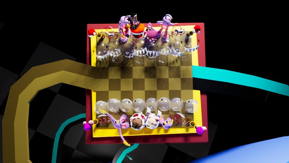 EntroBert7's tweet photo. Yo @GooseworxMusic I made a chessboard featuring #TheAmazingDigitalCircus characters!! https://t.co/23IMt6wHdo