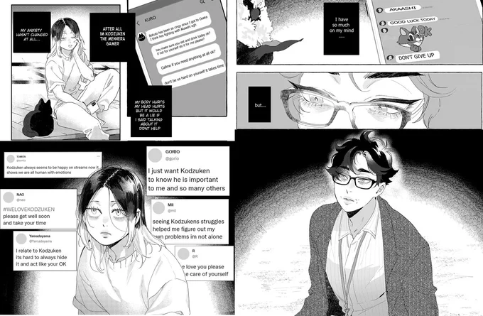some "a lot on my mind' and "everything is fine" scenes that connect