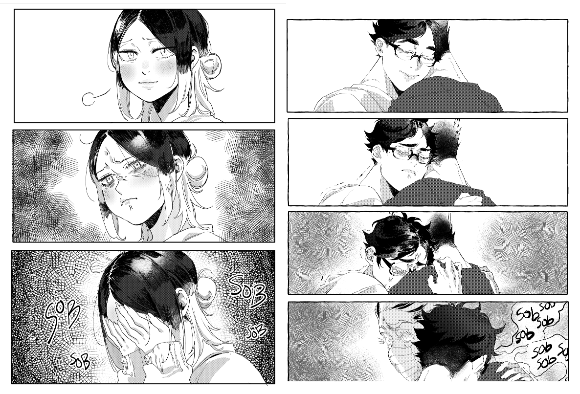 some "a lot on my mind' and "everything is fine" scenes that connect
