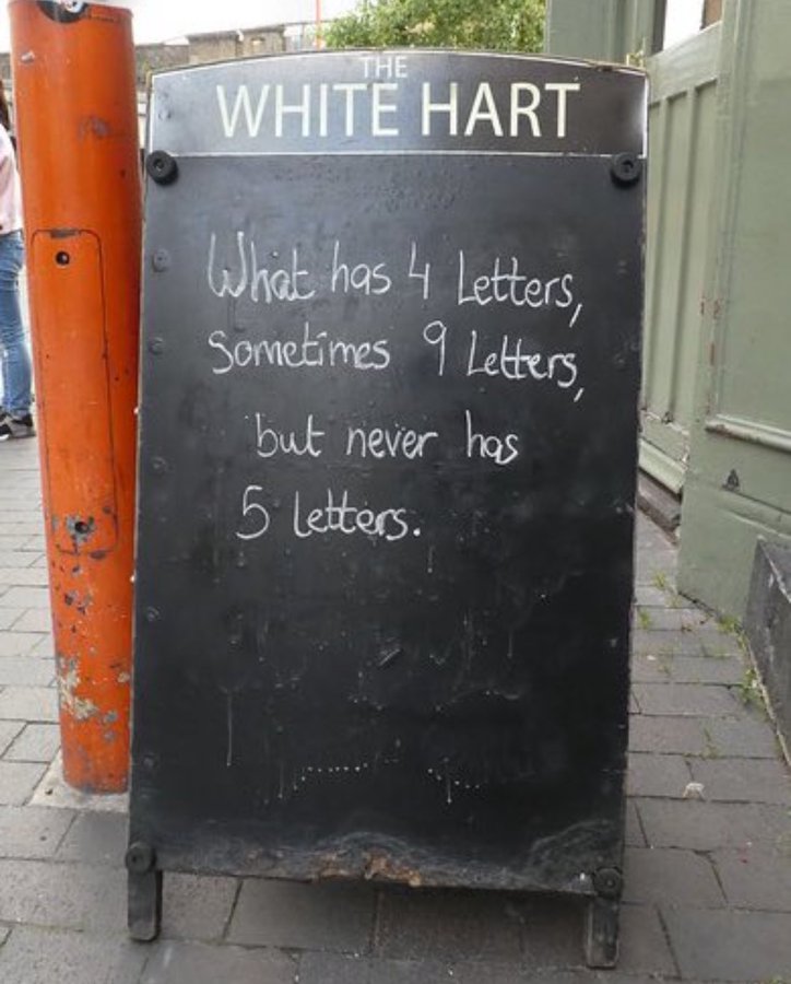 Who knows the answer?