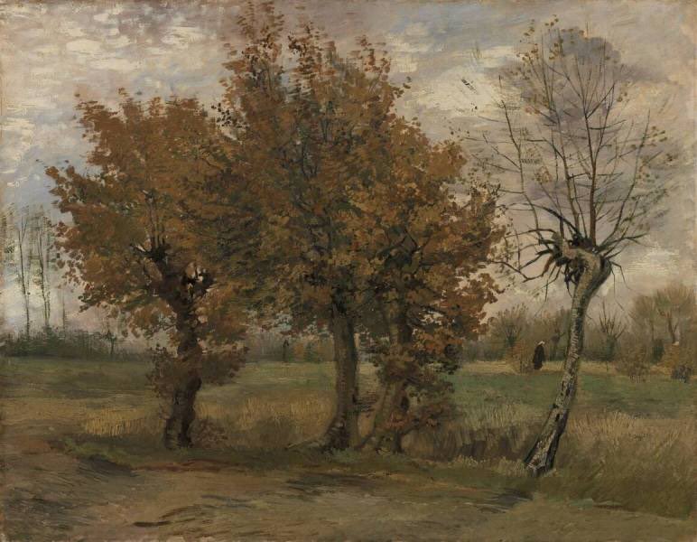 #VanGogh of the Day: Autumn Landscape, November 1885. Oil on canvas, 69 x 87.8 cm. Kröller-Müller Museum, Otterlo. @krollermuller