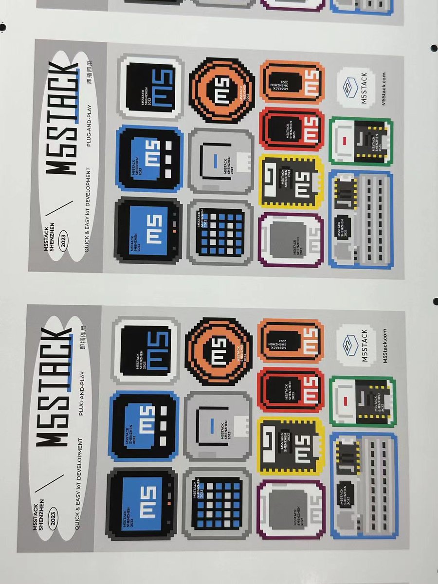 M5Stack's tweet image. new Sticker for 2023 #mfsz2023