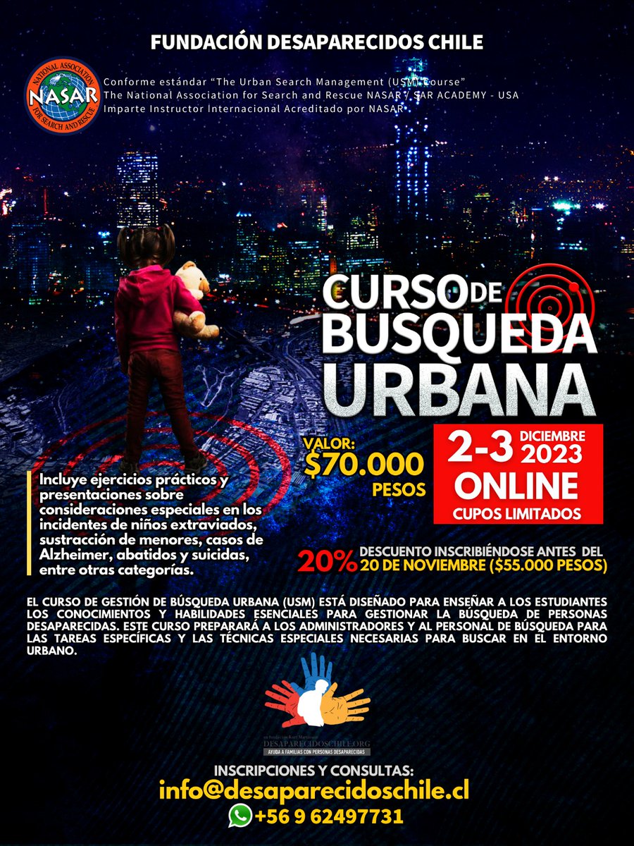 Reserva tu cupo. Modalidad Online.