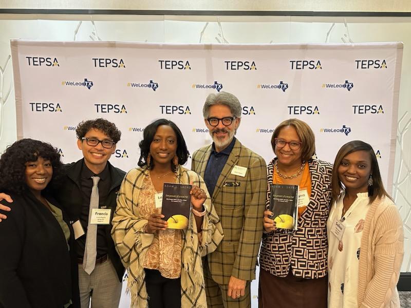 ThatMsMitchell's tweet photo. Dr. Adam Saenz at TEPSA 2023 Grow Leadership Conference #weleadtx https://t.co/NnenQn3t9a
